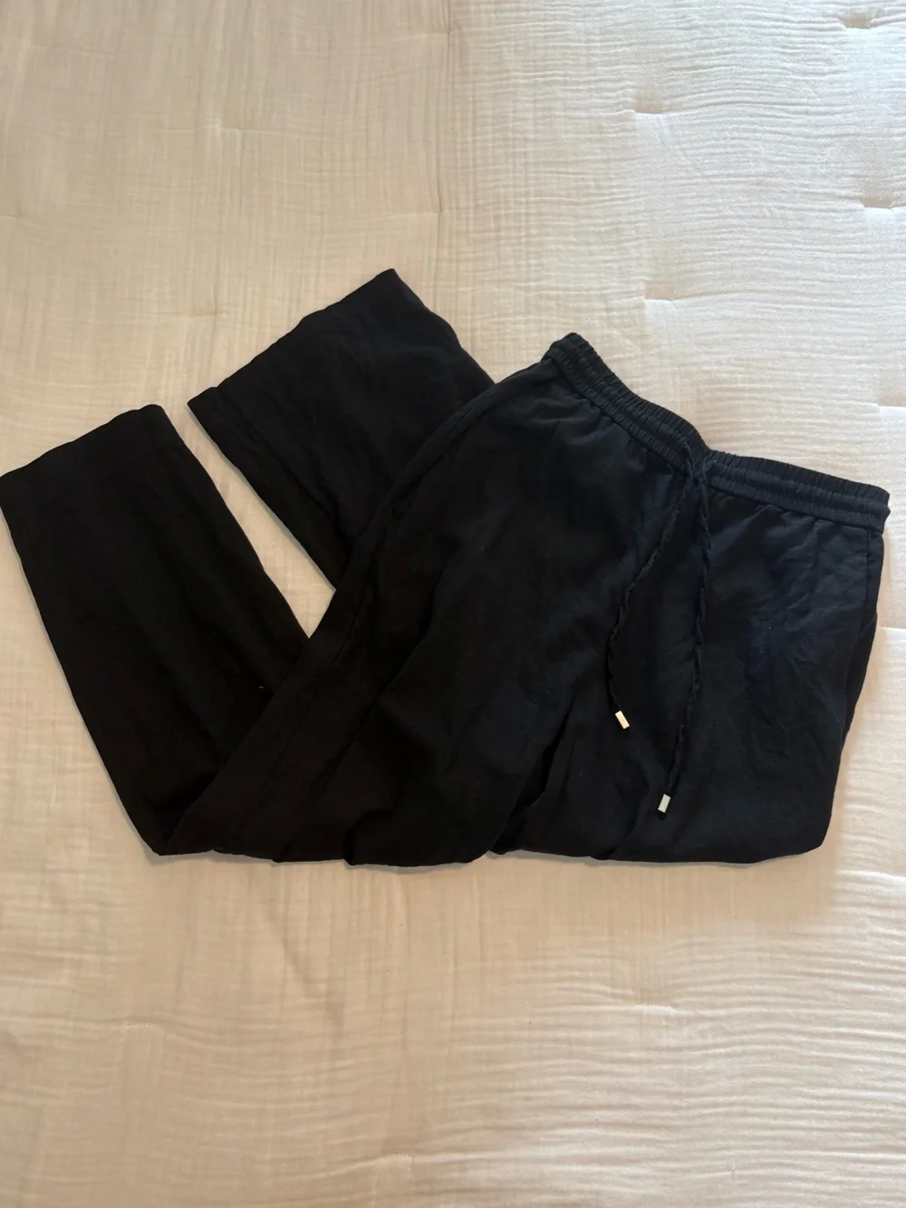 Zara linen black pants